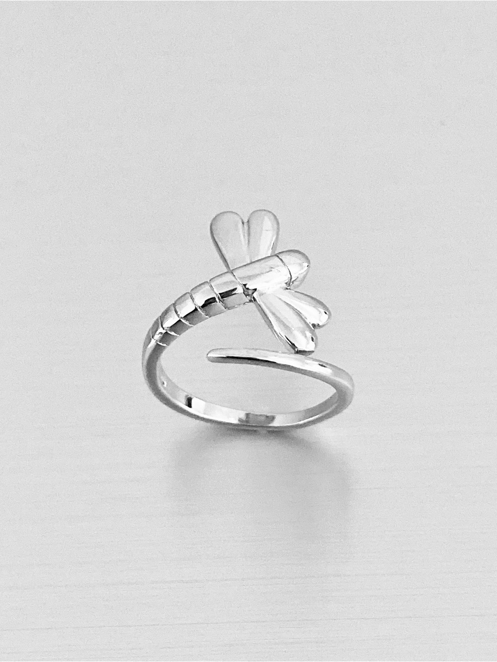 💕TOP SELLER💕Sterling Silver Wraparound Dragonfly Ring, Spirit Bug Jewelry Rings - Picture 6 of 13